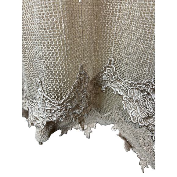 Simply Noelle‎ Tan Shimmer Net Beach Cover with Lace XXL - Picture 5 of 6